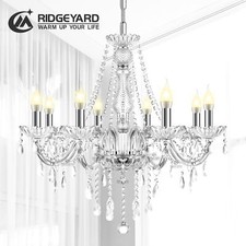 8 Lights Crystal Chandelier Ceiling Modern Pendant Lamp Living Room Fixtures