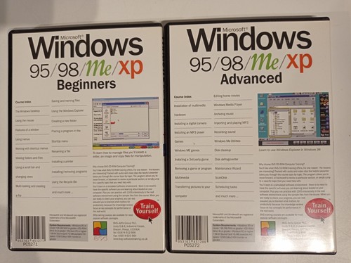 Pair of BVG Train Yourself Twin Pack's Windows & Adobe Photoshop Training CD-ROM - Photo 6/13
