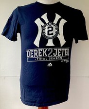 Majestic Derek Jeter New York Yankees Youth Final Season T-Shirt Large 14-16