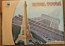 NEW 3 Eiffel Tower 3D Wood Puzzle Soft wood Paris scenic landmark 2 feet tall