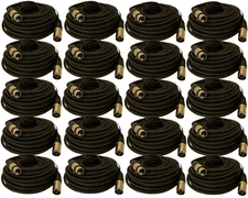 20 PACK 25 Ft Foot 3-Pin XLR Male to Female Mic Extension Microphone Audio Cable