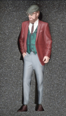 Atlantic Case ''Alexander'' 1/18 Hand Painted Resin Figure - Die-Cast Cars Display