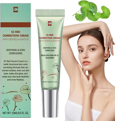 CC Creme Farbkorrektur für Rötungen lindert mit Centella Asiatica, grün