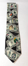 Looney Tunes Mania Money Marvin Taz Bugs Daffy Sylvester Necktie Tie WB 1996