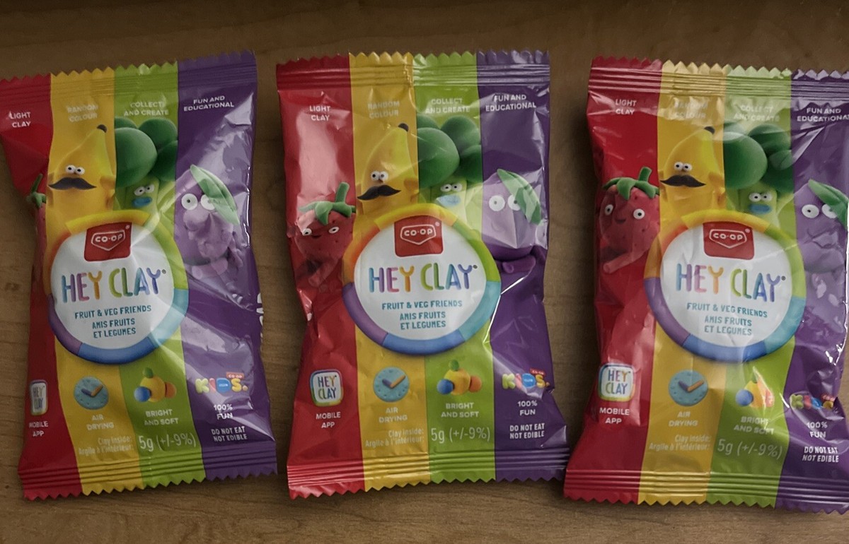 3 Packs Co-op Hey Clay Fun Non-Toxic Biodegradable Kid Safe