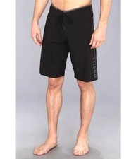 New O'NEILL sz 30 board shorts HYPERFREAK solid black Santa Cruz stretch 21"