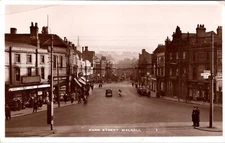 Walsall, West Midlands England Park Street Chemist RPPC Real Photo Postcard J831
