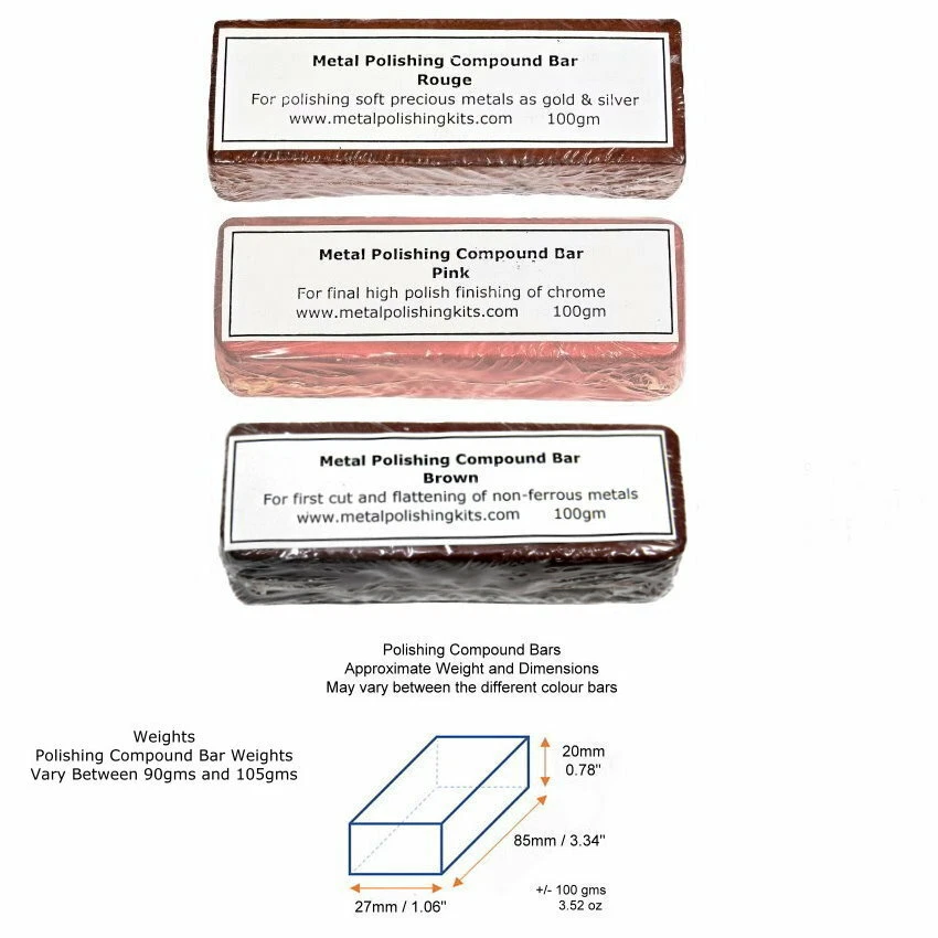 375W Bench Jewellery Polisher Polishing Machine Grinder + Polishing Kit 6" Mops - Image 3 of 4