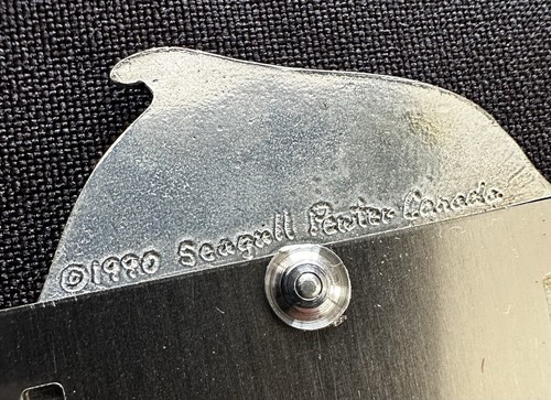 Double Dolphin Canadian Seagull Pewter 1990 Clip On Bookmark 90s Original Sleeve - Picture 5 of 8
