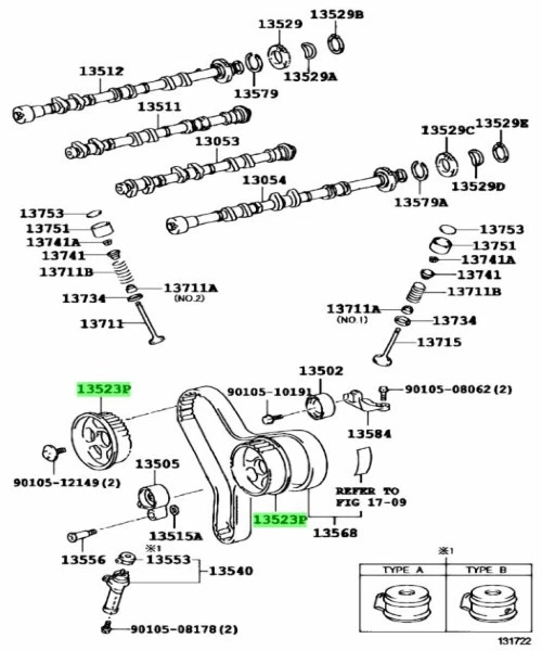 TOYOTA CAMRY GRACIA Highlander Solara Lexus RX400h polea árbol de levas sincronización original Foto 2 de 2