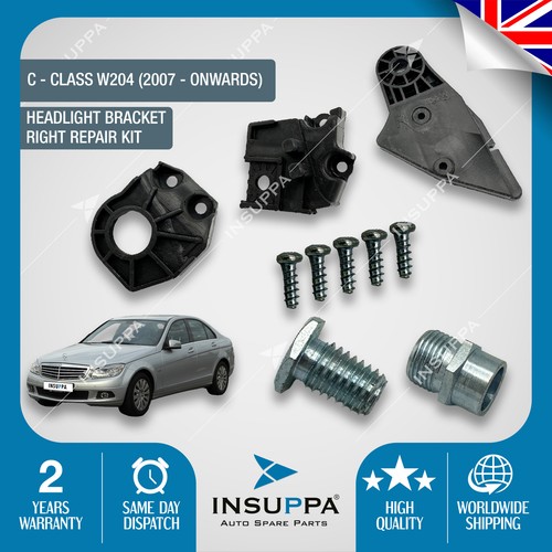 Headlight Bracket Repair Kit Right For Mercedes Benz CClass W204