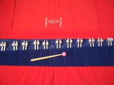 11 Planetary Tuning forks Weighted New Mallet Pouch