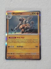 rhyperior stage 2 pokemon card value Rhyperior 076/142 Sv07: Stellar Crown Holo for sale online