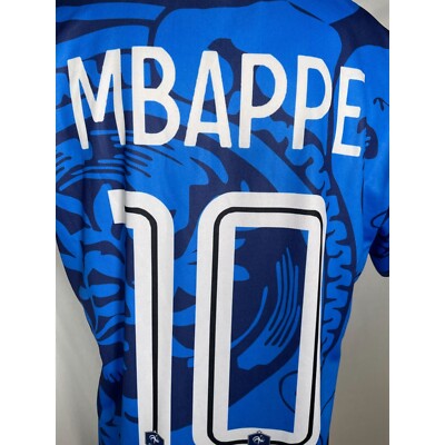 Kylian Mbappe #10 France Blue 2022 Euro Jersey FFF Men's XXL | eBay