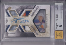 2015-16 CONNOR MCDAVID UD SPX ROOKIE RC AUTO DUAL JERSEY #169 374/399 BGS 9