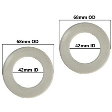 Silicone Flush Valve Seal 68mm OD, 42mm ID  2-11/16-inch OD X 1-5/8-inch ID 