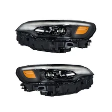 LABLT Headlight For 2019-2022 Jeep Cherokee Left&Right Side LED Black Headlamp