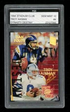 1994 Stadium Club Dan Fouts Troy Aikman Dynasty and Destiny FGS 10 U7247