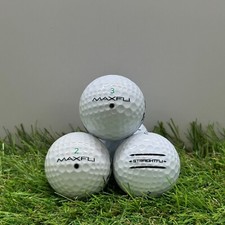 12 Maxfli Straightfli White Golf Balls 1 Dozen Pearl / A Grade