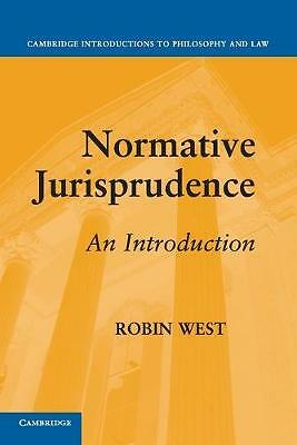 Normative Jurisprudence An Introduction West Paperback 9780521738293