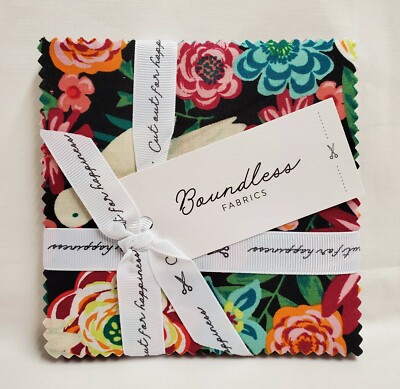 Boundless 5'' Charm Squares Nectar 42PC. Quilting Cotton