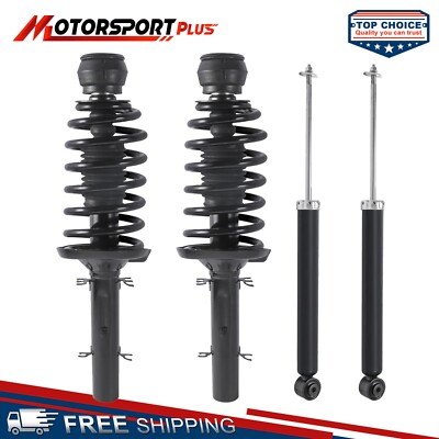 4pcs Front & Rear Strut Shock Absorbers For Volkswagen Beetle Golf Jetta City