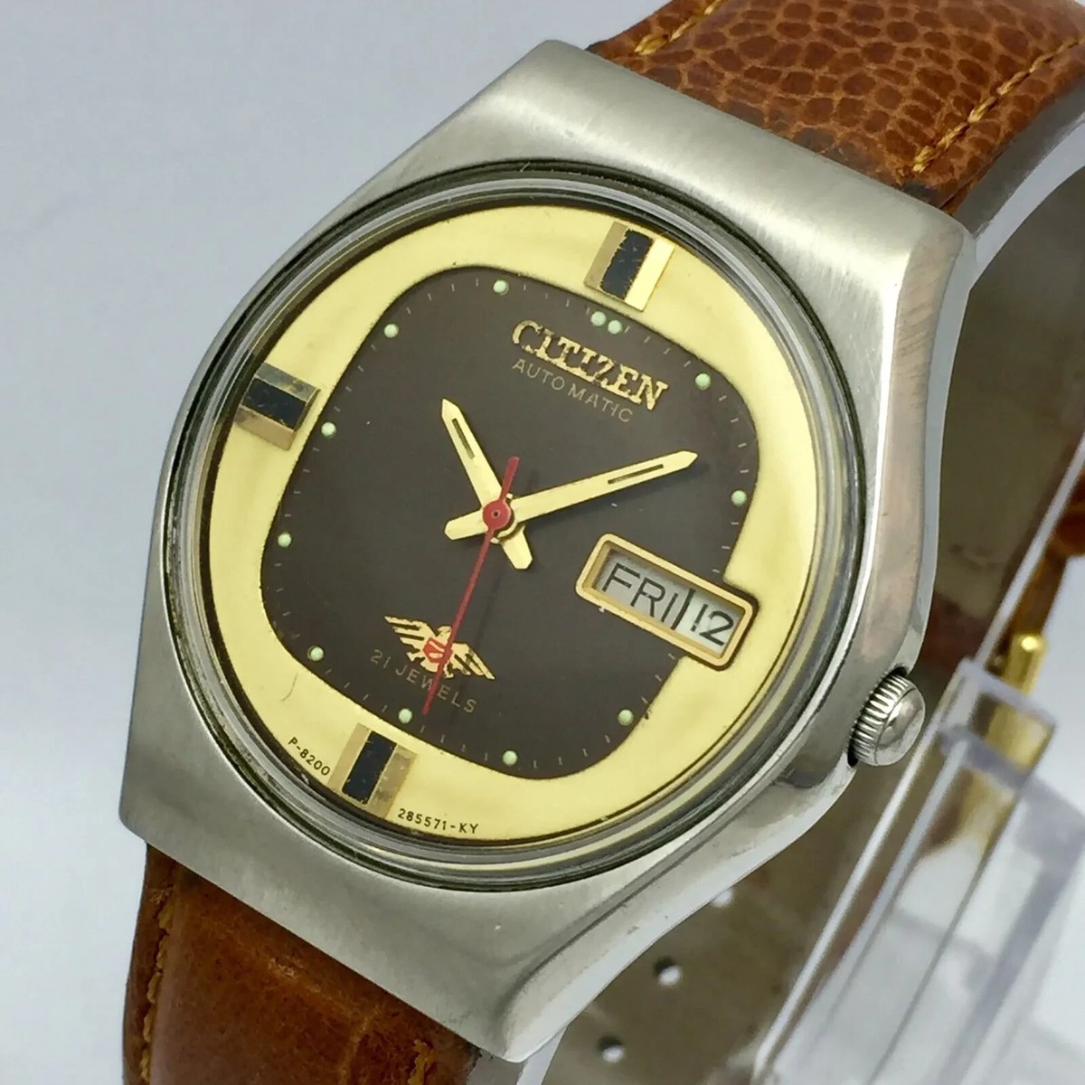 Citizen Eagle 7 Automatic 4-280041 KT Day/Date Vintage Watch | eBay