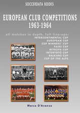LIBRO CALCIO EUROPEAN CLUB COMPETITIONS 1963-64 RISULTATI STATISTICHE TABELLINI
