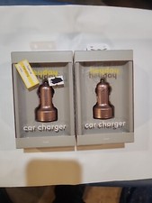 2 Heyday Rose gold Car Chargers