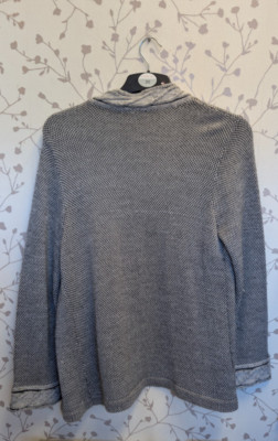 Sprit of the andes graue Strickjacke mit Taschen Baby Alpaka Gr. Large