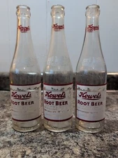 Vtg Howels Root Beer ACL Soda Pop Bottle Carroll Iowa
