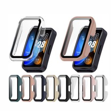 Watch Case Cover Bumper Tempered Screen Film for Huawei Band 10/9/8 10NFC 8NFC