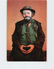 Postcard Emmett Kelly As "Weary Willie", World Famous Clown