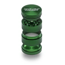 Small 4 Piece Gloss Herb Grinders by Santa Cruz Shredder-Green