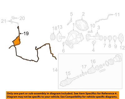 FORD OEM 04-08 F-150 Front Suspension Carrier Front Axles-Vacuum Tube 7L3Z7A785A