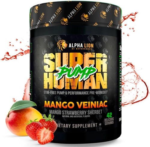 Alpha Lion Super Human PUMP Stim-Free Nitric Oxide Formula 42 Servings 3 Flavors - Picture 6 of 16