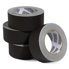 Black Gaffers Tape 2 Inch X 30 Yards - 4 Pack Pro Black Gaff Tape - No Residue,