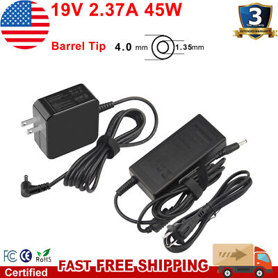 19V 2.37A 45W Laptop Charger AC Adapter Power Supply For ASUS W19-045N3A 