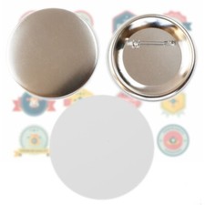 Badge Button 2-1/4" 58mm 100pcs/set Pin Parts Supplies for Pro Maker Machine