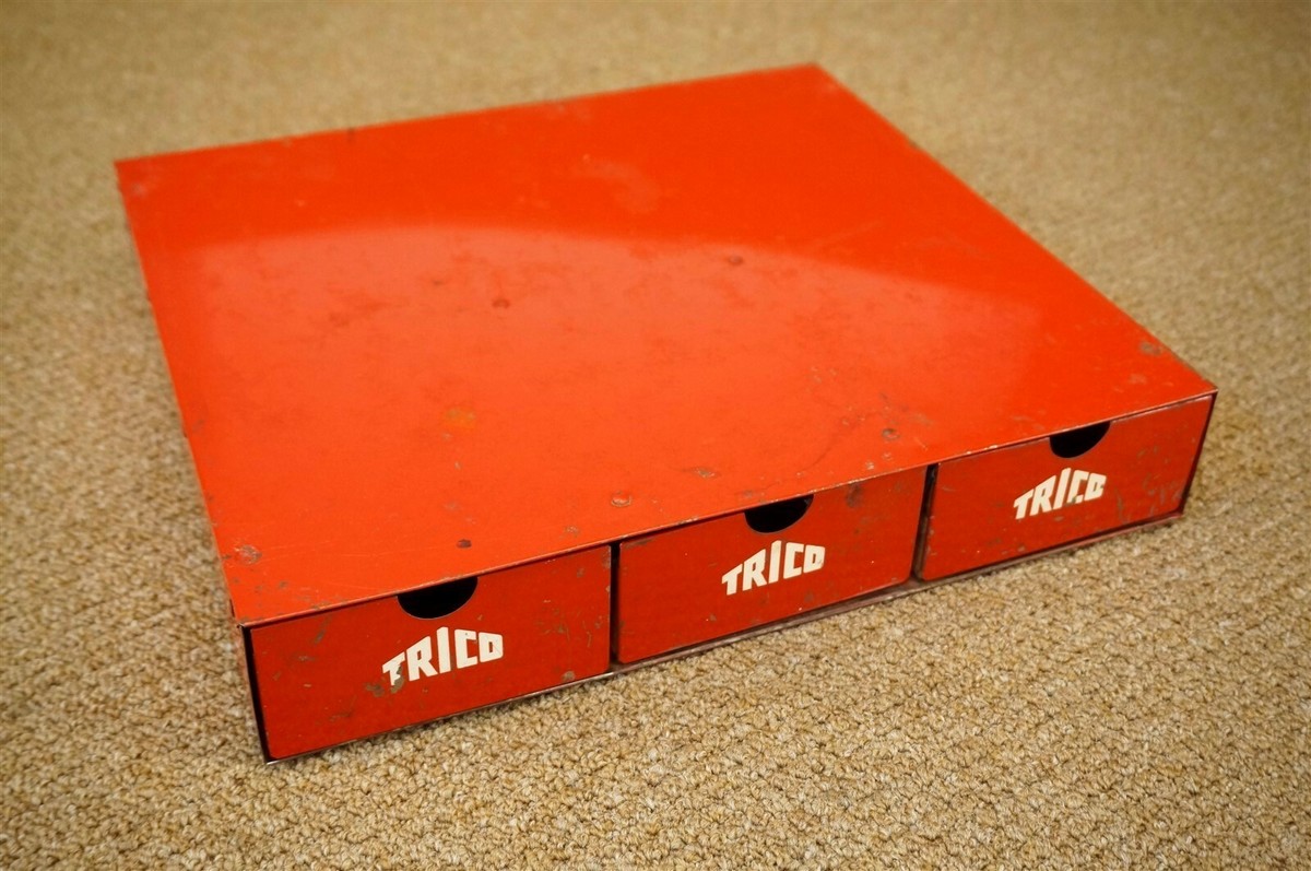 Vintage Trico Windshield Wiper Blade Holder 3 Drawer Display