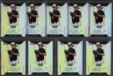 2018 Leaf Metal Draft CADYN GRENIER Silver Prismatic Auto RC Orioles