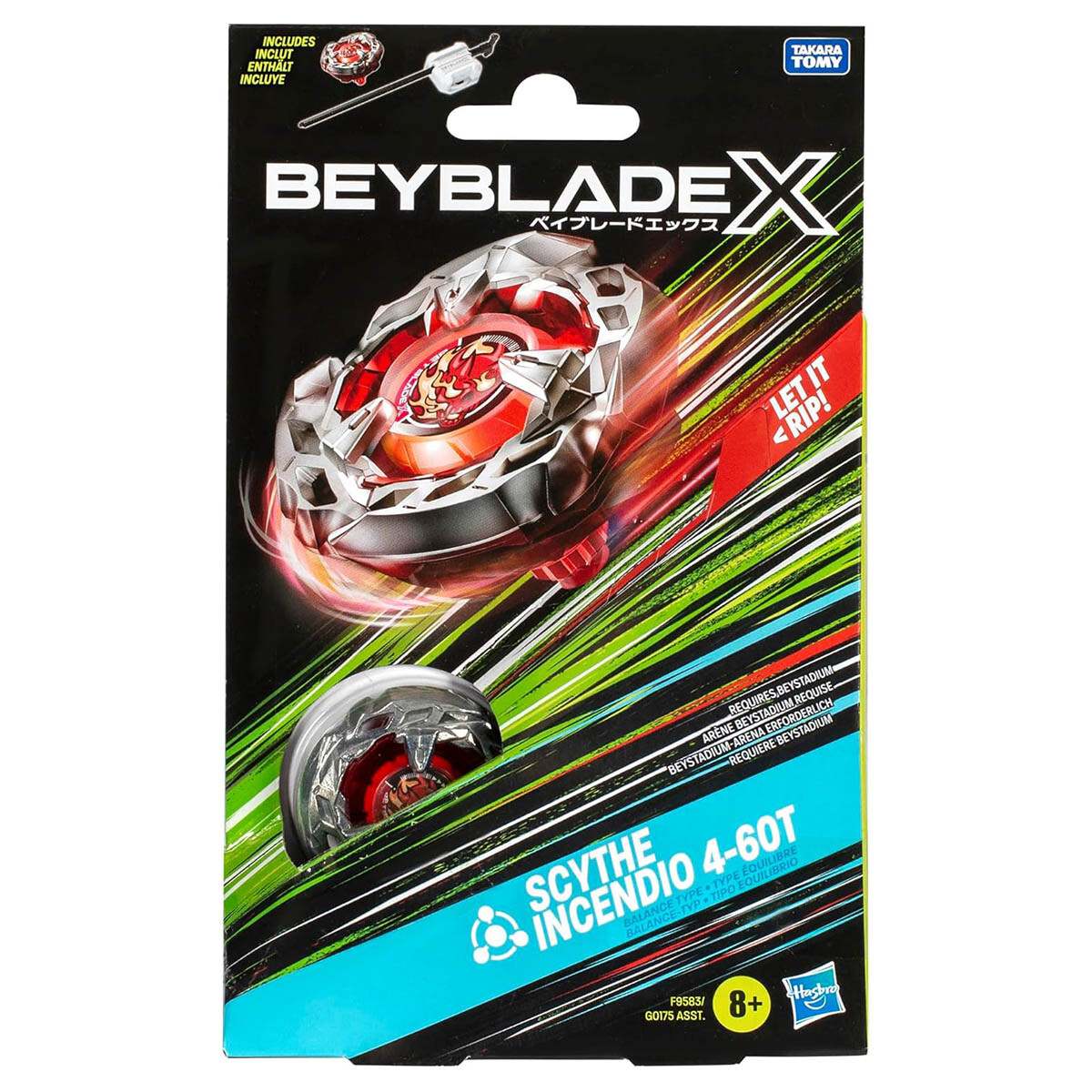 Beyblade X Bey Hells Scythe 4 60T Balance Bx02 Starter Pack Top