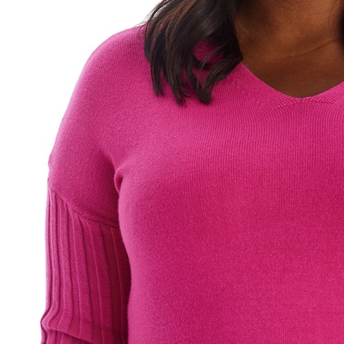 Neu mit Etikett Adyson Parker Damenpullover V-Ausschnitt weich Strick Tunika Oberteil Pulli 2X - Bild 3 von 7