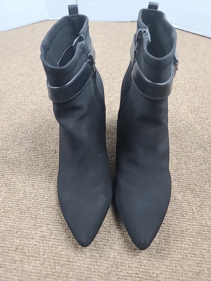 Nickels Henny Botín Negro Suave con Hebilla Talla 7.5 Muy Bonito Foto 4 de 4