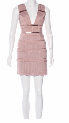 herve leger dress fringe