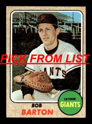 1968 Topps 15-434 VG-EX Pick From List All PICTURED