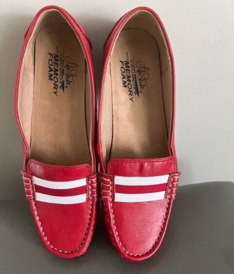 Red Flex Loafers by ''Life Stride'' Velocity Size 8.5M NEW