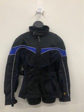 Olympia Moto Sports Women's Black And Blue Full Zip Coat Sz M