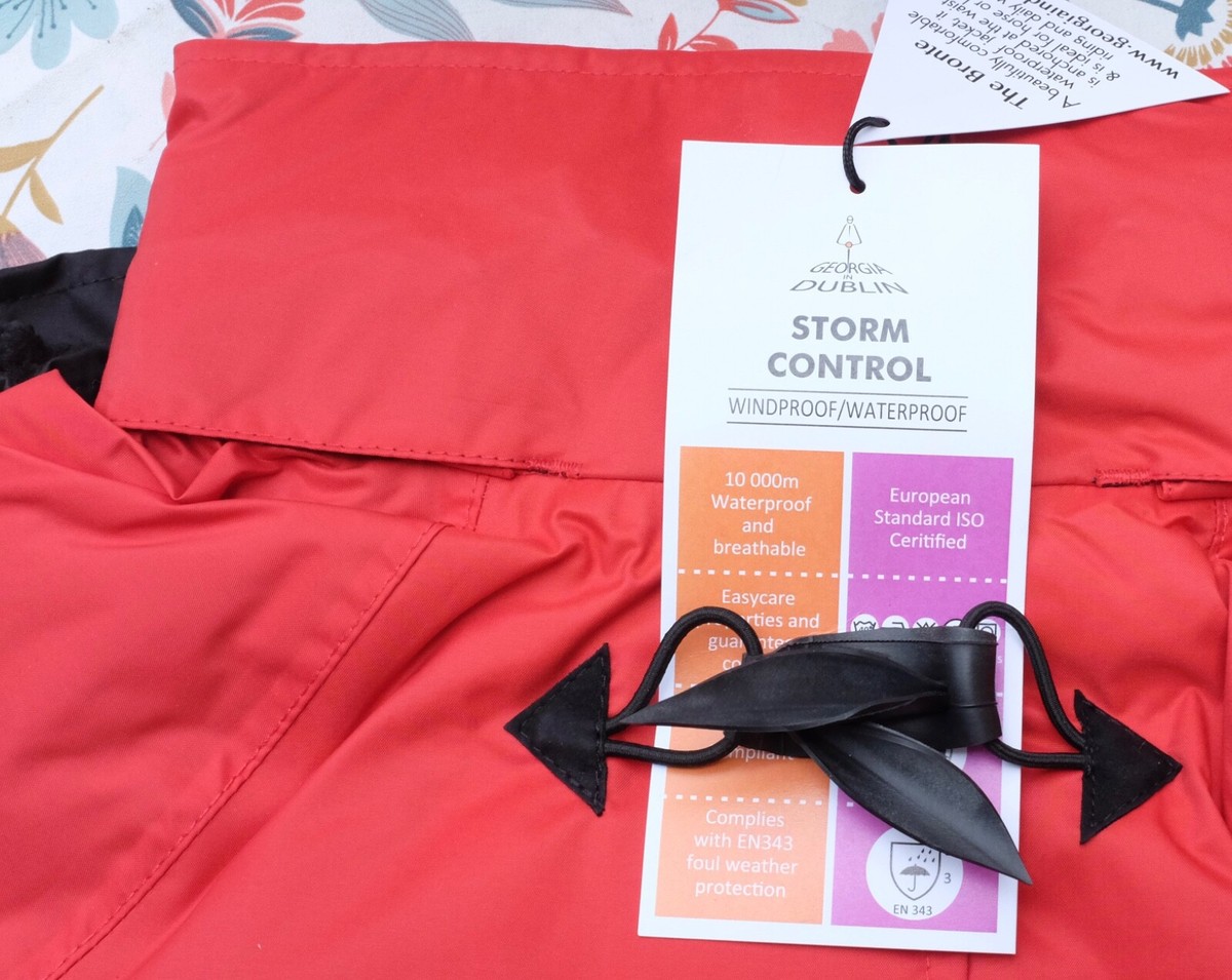 Veste De Pluie Cycliste Georgia In Dublin Bronte - Femme - Rouge - Taille S - NEUF