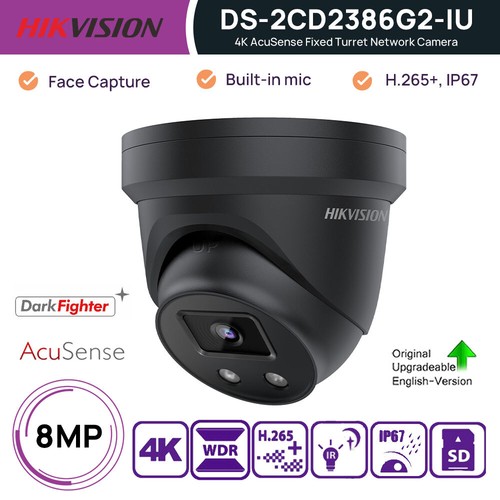 Original Hikvision DS-2CD2083G2-IU And DS-2CD2083G2-I 8MP POE Surveillance Built-in Mic AcuSense Fixed Bullet Network Camera - Foto 11
